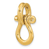 Gold Polished Shackle Link Pendant