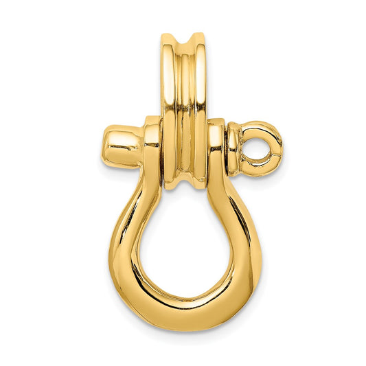 Gold Polished Shackle Link Pendant