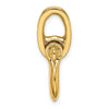14K 3-D Medium Shackle Link Charm