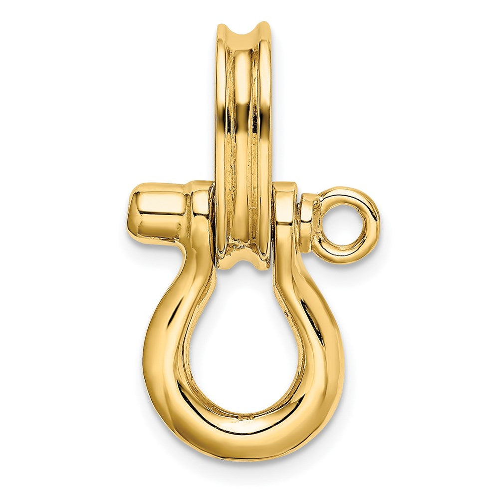 Gold Polished Shackle Link Pendant