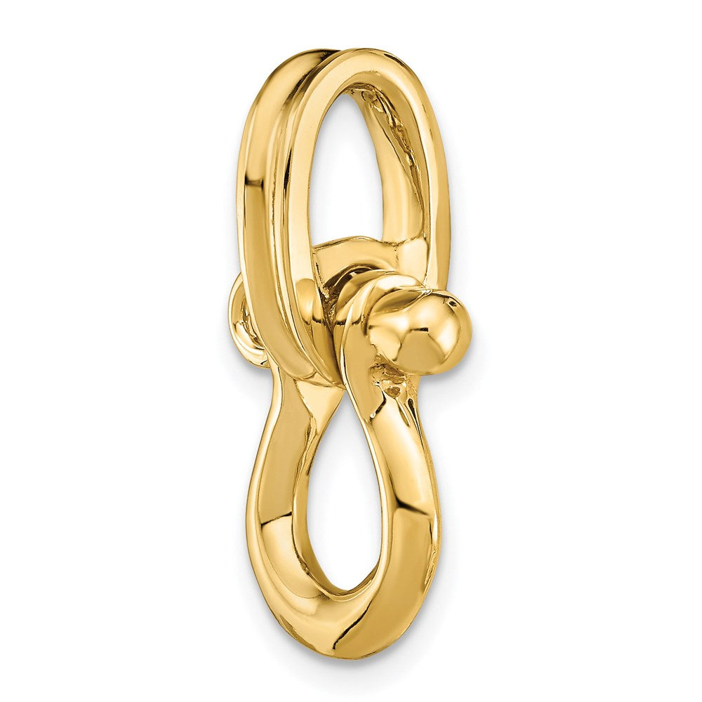 Gold Polished Shackle Link Pendant