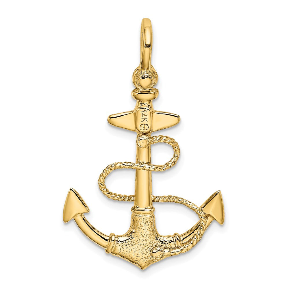 Gold Polished Anchor Pendants