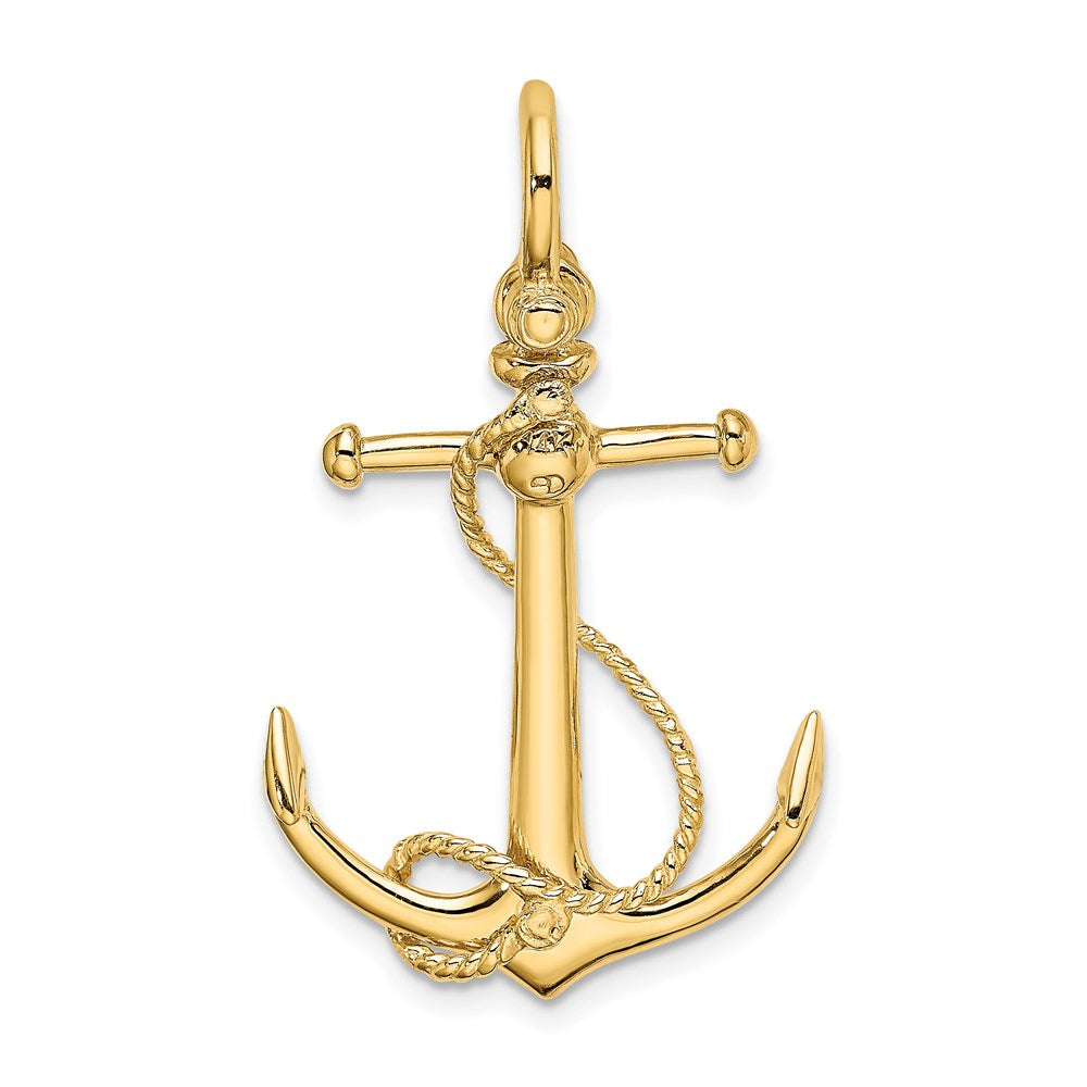 Gold Polished Anchor Pendants