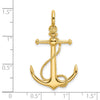 Gold Polished Anchor Pendants