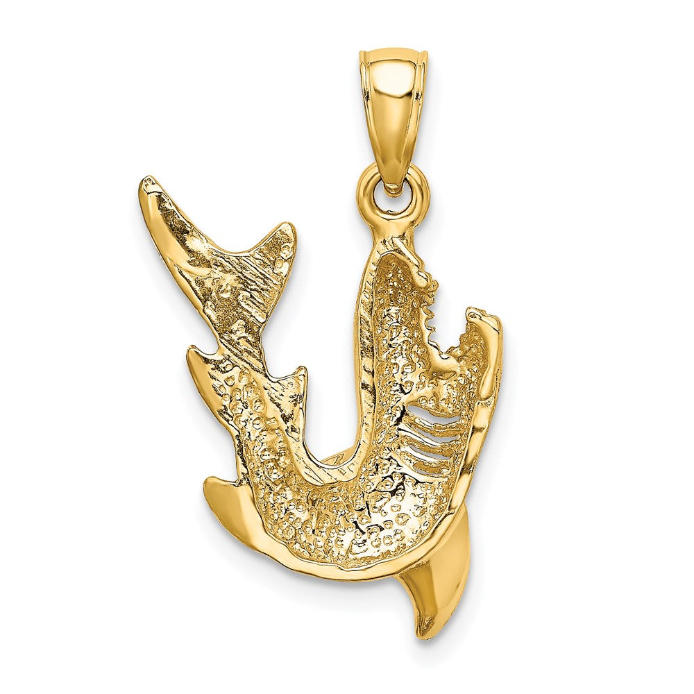 Gold Polished Shark Pendants