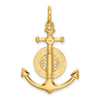 Gold Polished Anchor and Compass Pendants