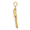 Gold Polished Palm Tree Pendants