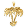 Gold Polished Palm Tree Pendants