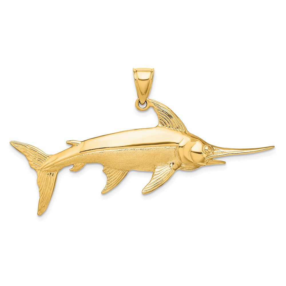 Gold Polished Fish Pendants