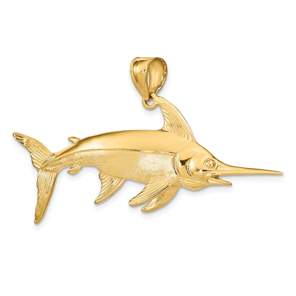 Gold Polished Fish Pendants