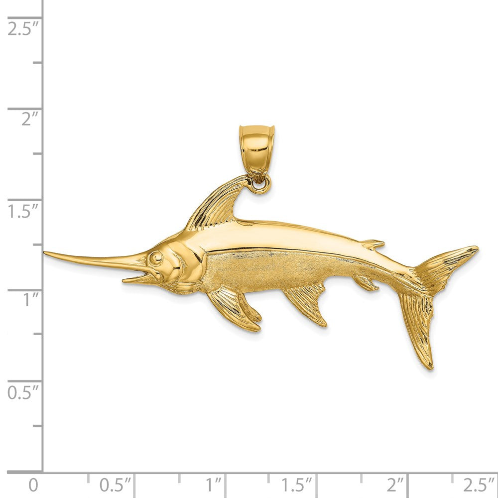 Gold Polished Fish Pendants