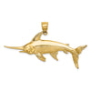 Gold Polished Fish Pendants
