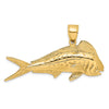 Gold Polished Fish Pendants