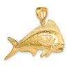 Gold Polished Fish Pendants
