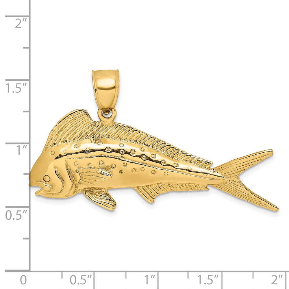 Gold Polished Fish Pendants