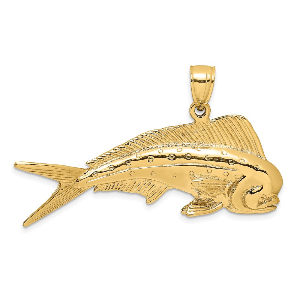 Gold Polished Fish Pendants