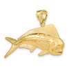 Gold Polished Fish Pendants