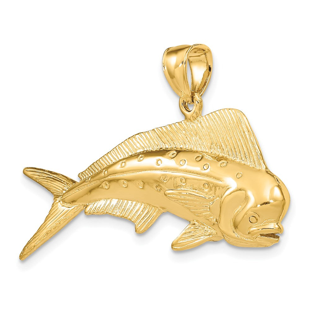 Gold Polished Fish Pendants