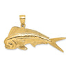 Gold Polished Fish Pendants