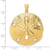 Gold Polished Sand Dollar Pendants