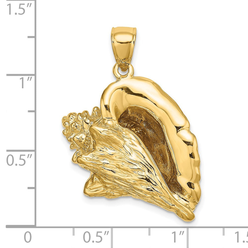 Gold Polished Sea Shell Pendants