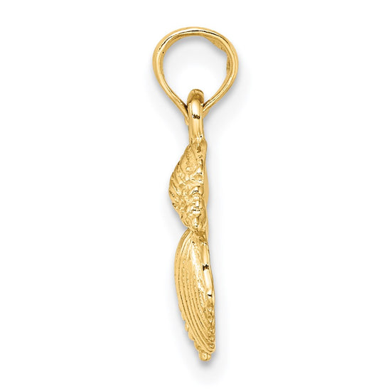 Gold Polished Sea Shell Pendants