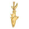 14K 3-D Hammerhead Shark with Rope Bail Charm