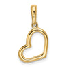 14K Polished Heart Pendant