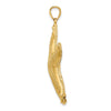14K Large Textured Starfish Charm