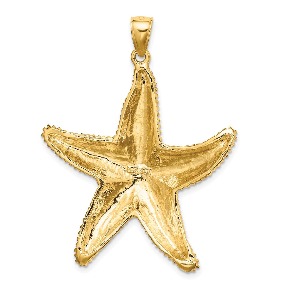 Gold Polished Starfish Pendants