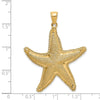 Gold Polished Starfish Pendants