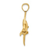 Gold Polished Fish Pendants