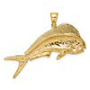 Gold Polished Fish Pendants