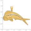 Gold Polished Fish Pendants