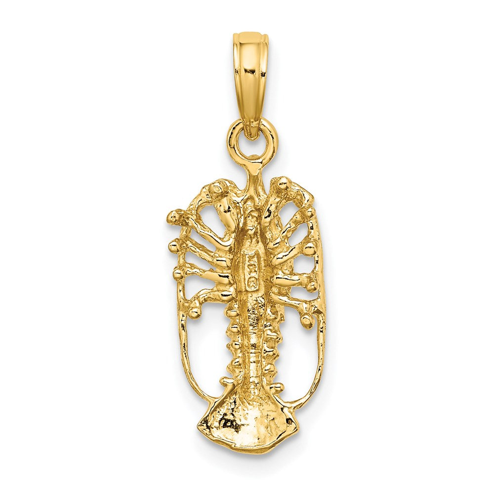 Gold Polished Lobster Pendants