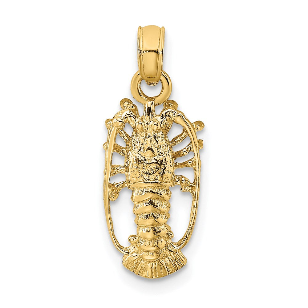 Gold Polished Lobster Pendants