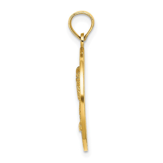 14K BEAUFORT SC Palm Tree Charm