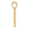 Gold Polished Ship Wheel Pendants
