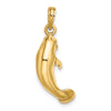 Gold Polished Manatee Pendants