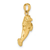 Gold Polished Manatee Pendants