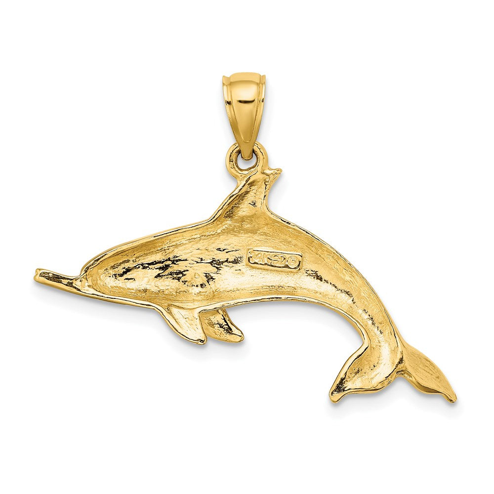 Gold Polished Dolphin Pendants