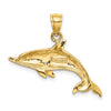 Gold Polished Dolphin Pendants
