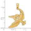 Gold Polished Pelican Pendants