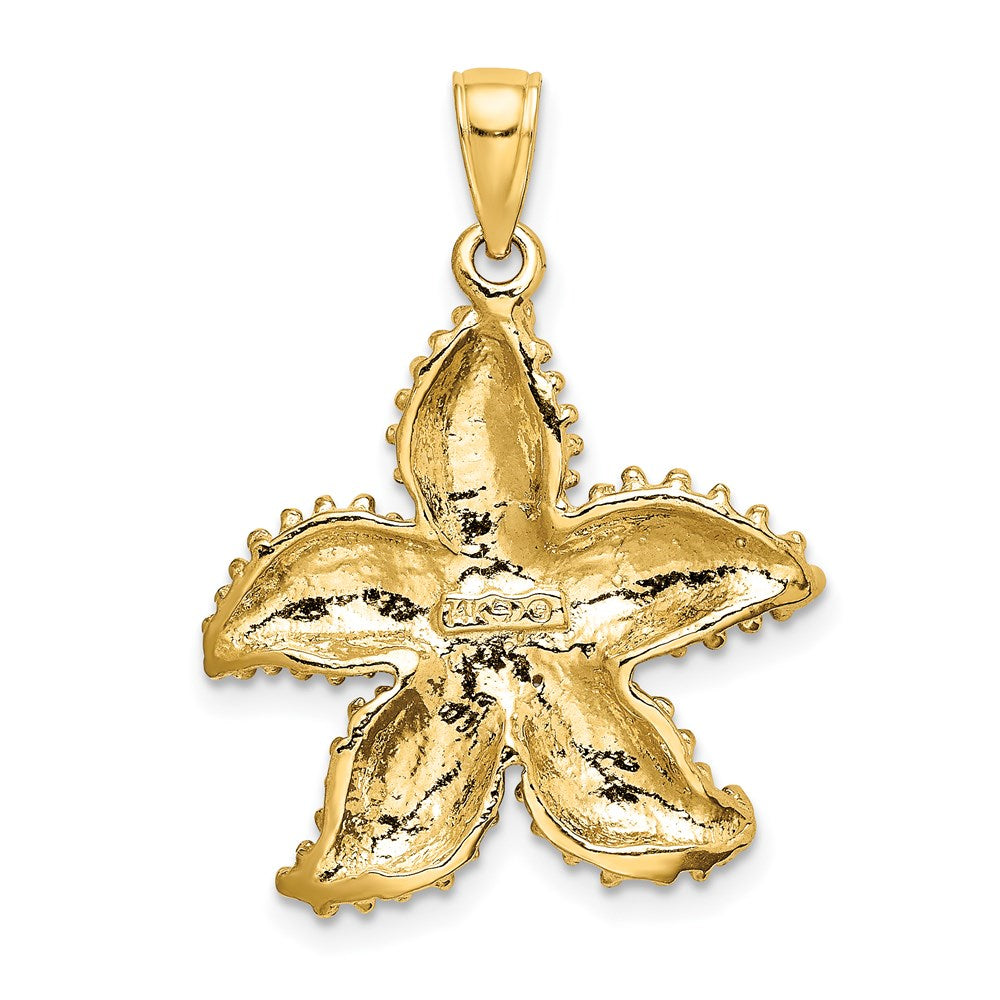 Gold Polished Starfish Pendants
