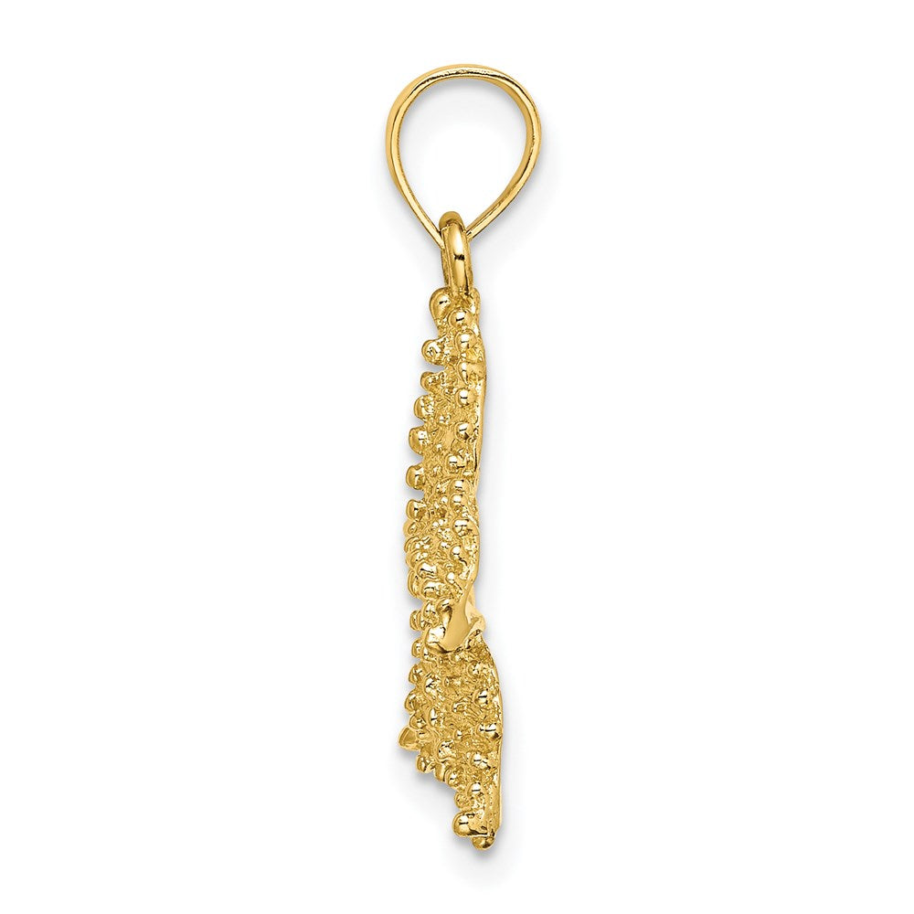 Gold Polished Starfish Pendants