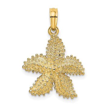 Gold Polished Starfish Pendants