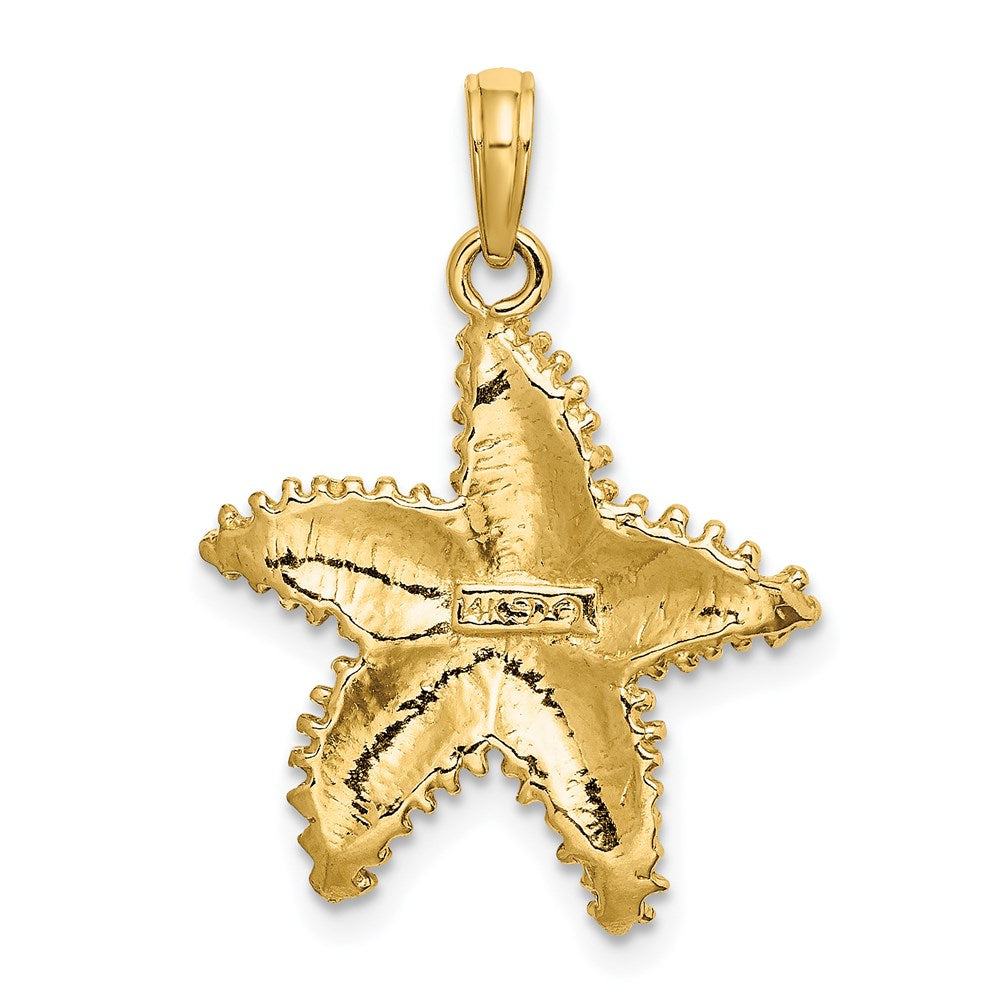 Gold Polished Starfish Pendants