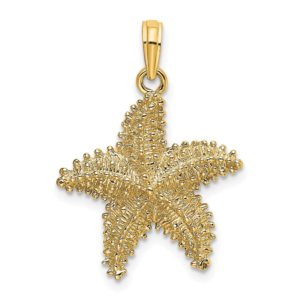 Gold Polished Starfish Pendants