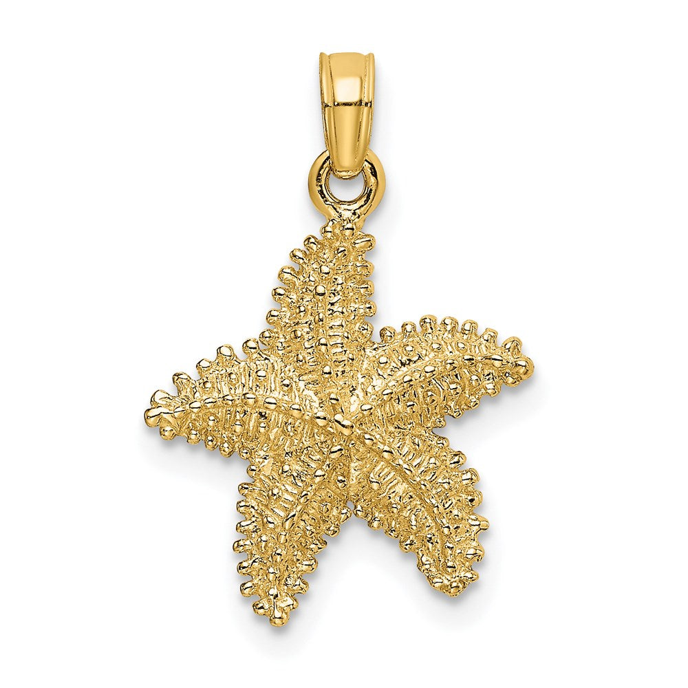 Gold Polished Starfish Pendants