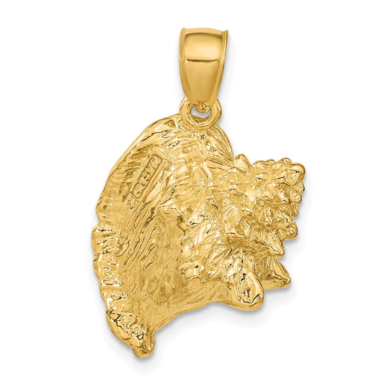 Gold Polished Sea Shell Pendants